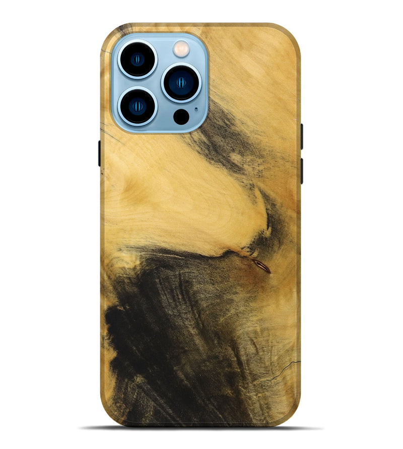 iPhone 14 Pro Max Wood+Resin Live Edge Phone Case - Cristian (Wood Burl, 715351)