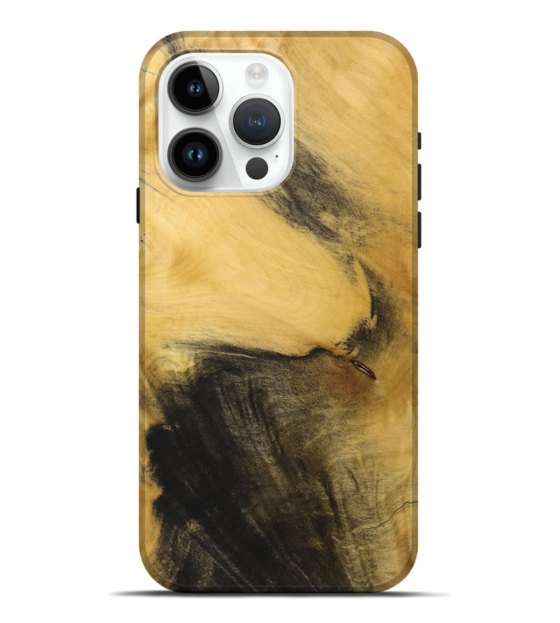 iPhone 15 Pro Max Wood+Resin Live Edge Phone Case - Cristian (Wood Burl, 715351)