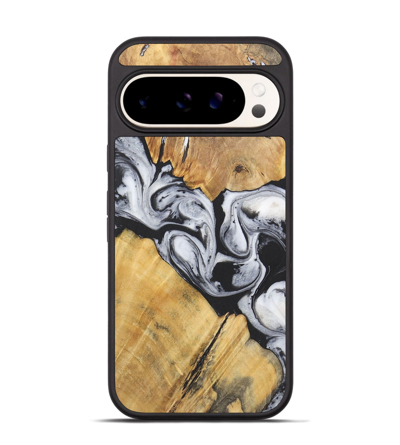 Pixel 9 Wood+Resin Phone Case - Virgil (Black & White, 715499)