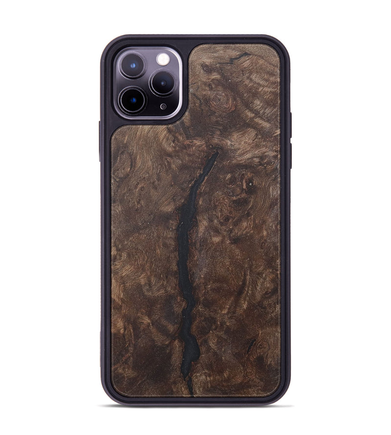 iPhone 11 Pro Max Wood+Resin Phone Case - Jazlyn (Wood Burl, 715554)