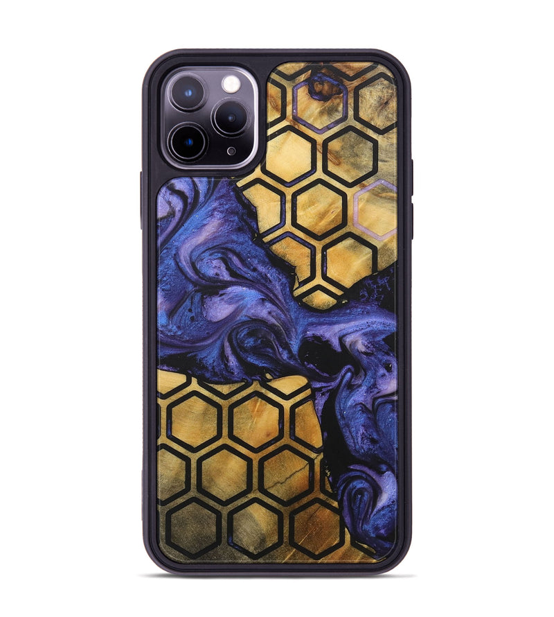 iPhone 11 Pro Max Wood+Resin Phone Case - Teri (Pattern, 715594)