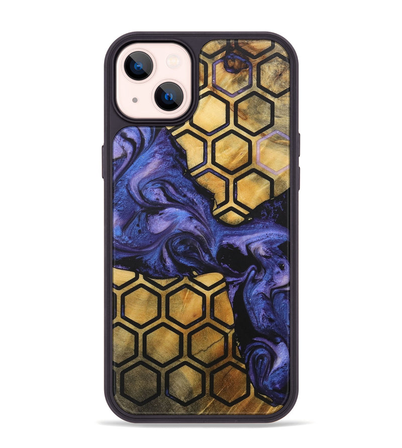 iPhone 14 Plus Wood+Resin Phone Case - Teri (Pattern, 715594)