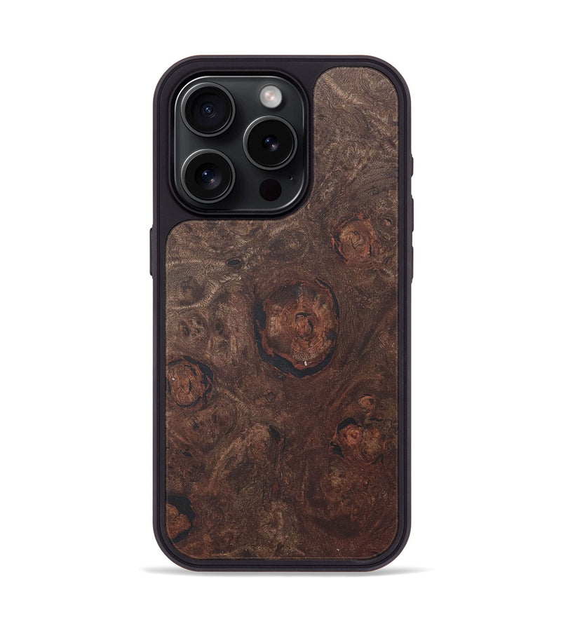 iPhone 15 Pro Wood+Resin Phone Case - Sonja (Wood Burl, 715605)