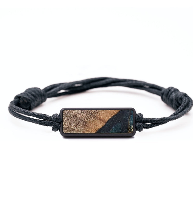 Classic Wood+Resin Bracelet - Nina (Teal & Gold, 715638)