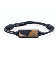 Classic Wood+Resin Bracelet - Mark (Teal & Gold, 715639)