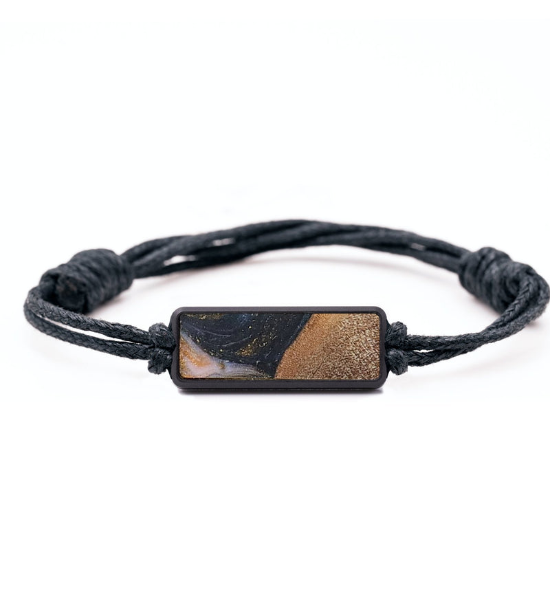 Classic Wood+Resin Bracelet - Mark (Teal & Gold, 715639)