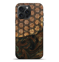 iPhone 16 Pro Max Wood+Resin Live Edge Phone Case - Aspen (Pattern, 715838)