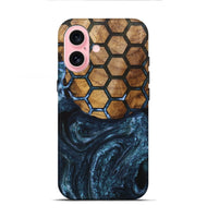 iPhone 16 Wood+Resin Live Edge Phone Case - Crystal (Pattern, 715841)