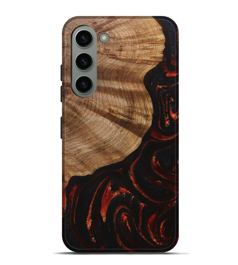 Galaxy S23 Plus Wood+Resin Live Edge Phone Case - Colin (Red, 715851)