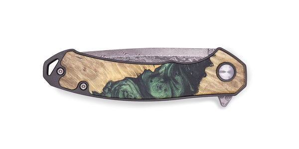 EDC Wood+Resin Pocket Knife - Sloane (Green, 715859)