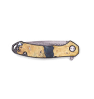 EDC Wood+Resin Pocket Knife - Adelyn (Teal & Gold, 715880)