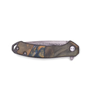 EDC Wood+Resin Pocket Knife - Charity (Teal & Gold, 715885)