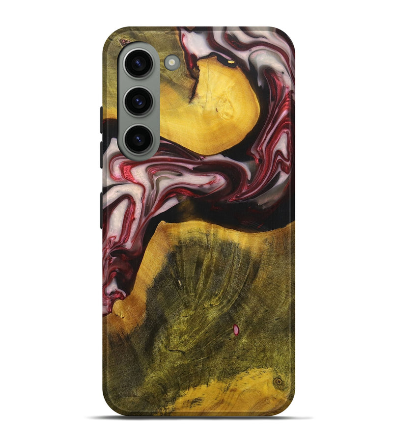 Galaxy S23 Plus Wood+Resin Live Edge Phone Case - Ronnie (Red, 715922)