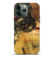 iPhone 13 Pro Max Wood+Resin Live Edge Phone Case - Chloe (Red, 715924)