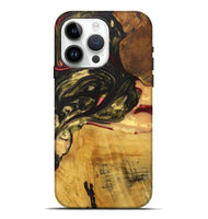 iPhone 15 Pro Max Wood+Resin Live Edge Phone Case - Chloe (Red, 715924)