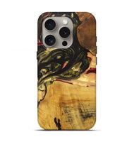 iPhone 16 Pro Wood+Resin Live Edge Phone Case - Chloe (Red, 715924)