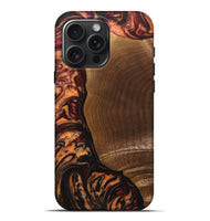 iPhone 16 Pro Max Wood+Resin Live Edge Phone Case - Palmer (Red, 715925)