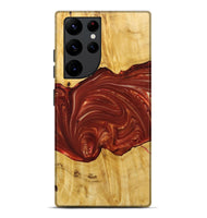 Galaxy S22 Ultra Wood+Resin Live Edge Phone Case - Perry (Red, 715930)