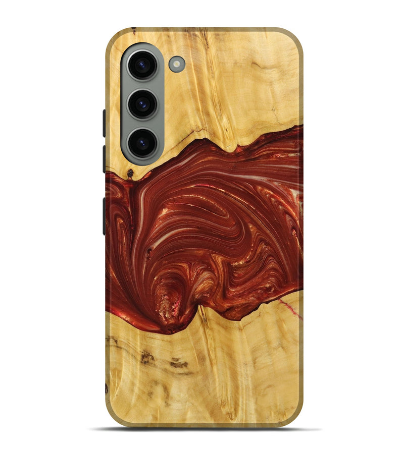 Galaxy S23 Plus Wood+Resin Live Edge Phone Case - Perry (Red, 715930)