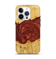 iPhone 15 Pro Wood+Resin Live Edge Phone Case - Perry (Red, 715930)