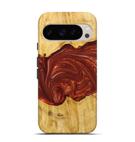 Pixel 9 Pro Wood+Resin Live Edge Phone Case - Perry (Red, 715930)