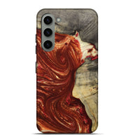 Galaxy S23 Plus Wood+Resin Live Edge Phone Case - Laurel (Red, 715931)