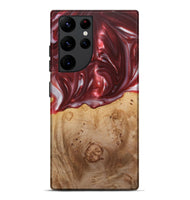 Galaxy S22 Ultra Wood+Resin Live Edge Phone Case - Ezra (Red, 715935)