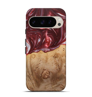 Pixel 9 Pro Wood+Resin Live Edge Phone Case - Ezra (Red, 715935)