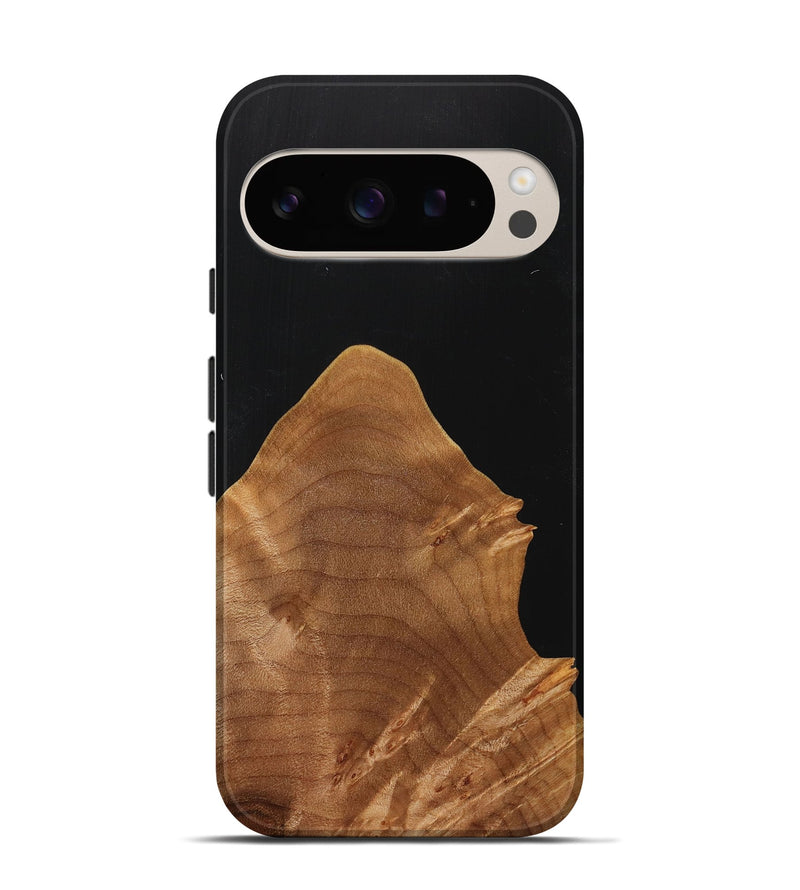 Pixel 9 Wood+Resin Live Edge Phone Case - Gianna (Pure Black, 715941)