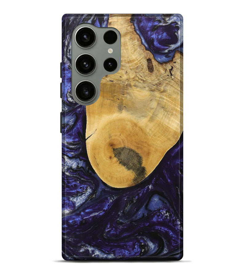 Galaxy S24 Ultra Wood+Resin Live Edge Phone Case - Asia (Purple, 715944)