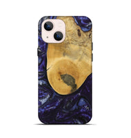 iPhone 13 mini Wood+Resin Live Edge Phone Case - Asia (Purple, 715944)