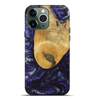 iPhone 13 Pro Max Wood+Resin Live Edge Phone Case - Asia (Purple, 715944)