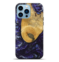 iPhone 14 Pro Max Wood+Resin Live Edge Phone Case - Asia (Purple, 715944)