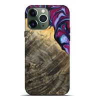 iPhone 13 Pro Max Wood+Resin Live Edge Phone Case - Eunice (Purple, 715946)