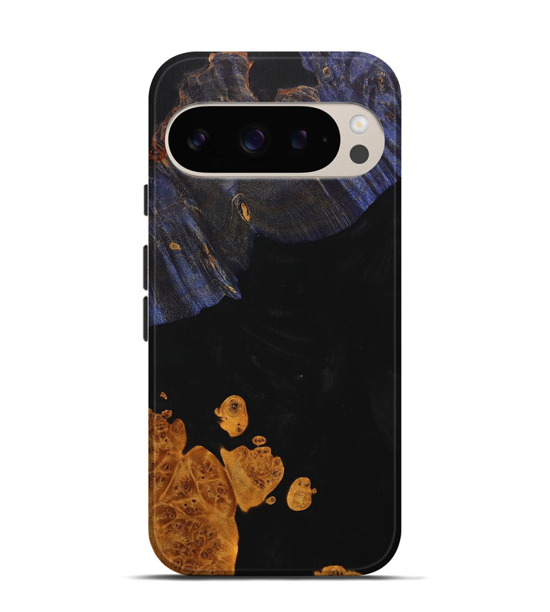 Pixel 9 Wood+Resin Live Edge Phone Case - Nikki (Pure Black, 715949)