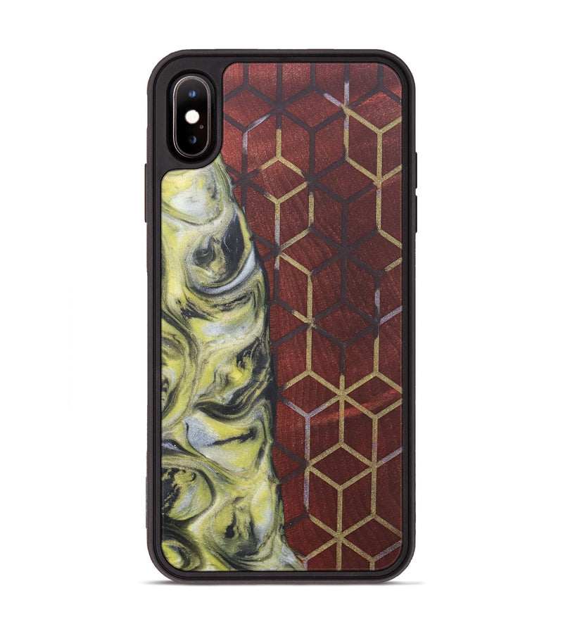 iPhone Xs Max Wood+Resin Phone Case - Kenny (Pattern, 715957)