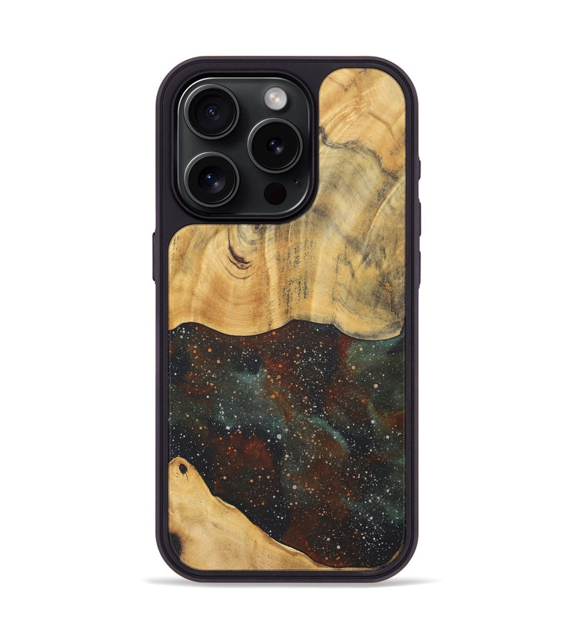 iPhone 15 Pro Wood+Resin Phone Case - Cynthia (Cosmos, 715969)