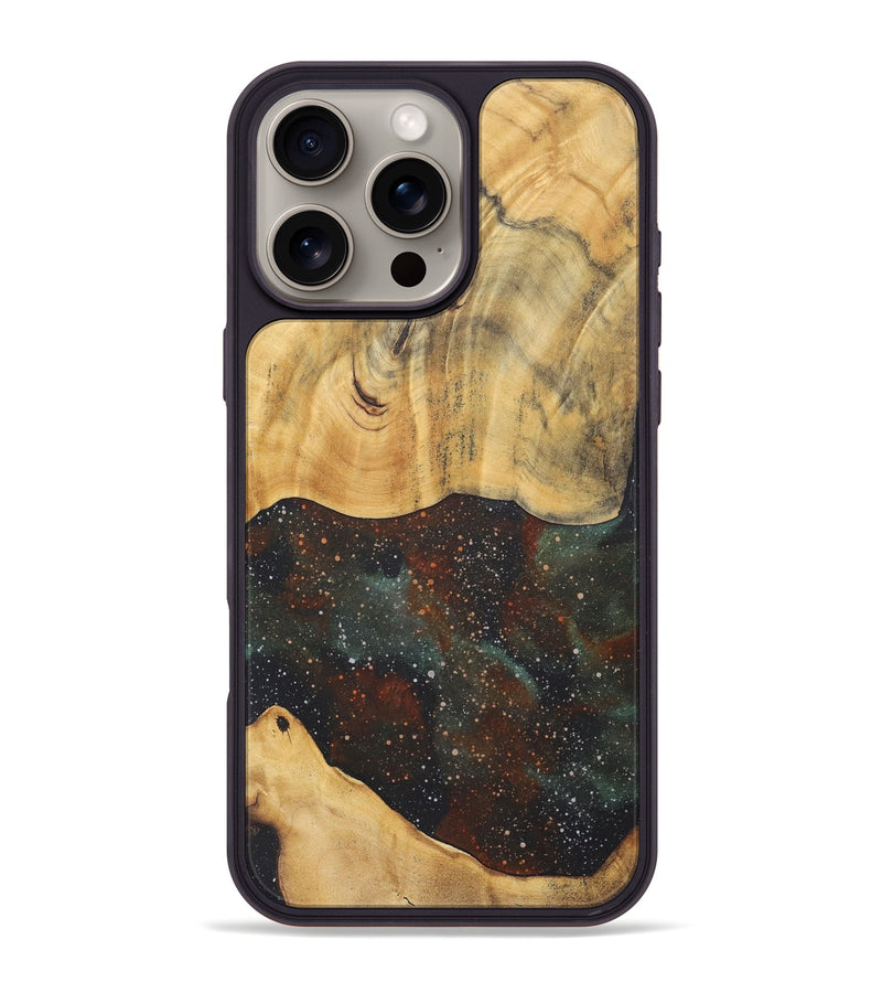 iPhone 16 Pro Max Wood+Resin Phone Case - Cynthia (Cosmos, 715969)