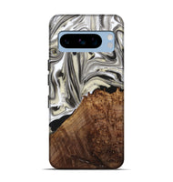 Pixel 8 Pro Wood+Resin Live Edge Phone Case - Ethan (Black & White, 716080)