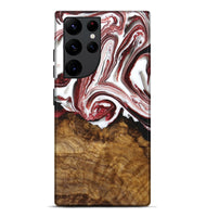 Galaxy S22 Ultra Wood+Resin Live Edge Phone Case - Betty (Red, 716087)