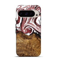 Pixel 9 Pro Wood+Resin Live Edge Phone Case - Betty (Red, 716087)