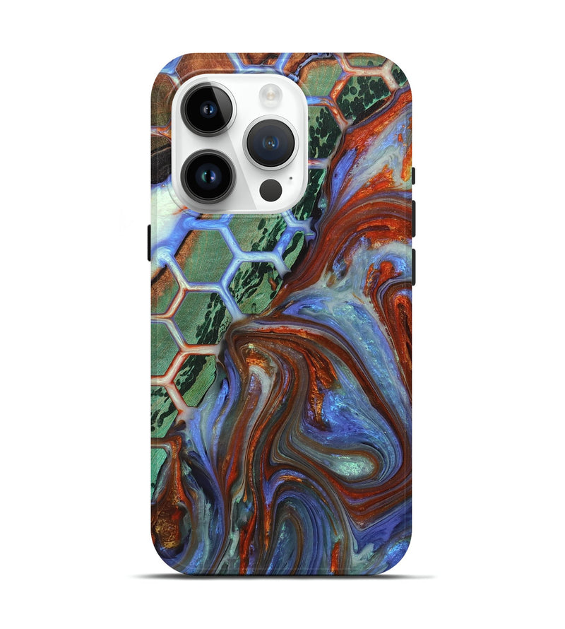 iPhone 15 Pro Wood+Resin Live Edge Phone Case - Angelo (Pattern, 716089)