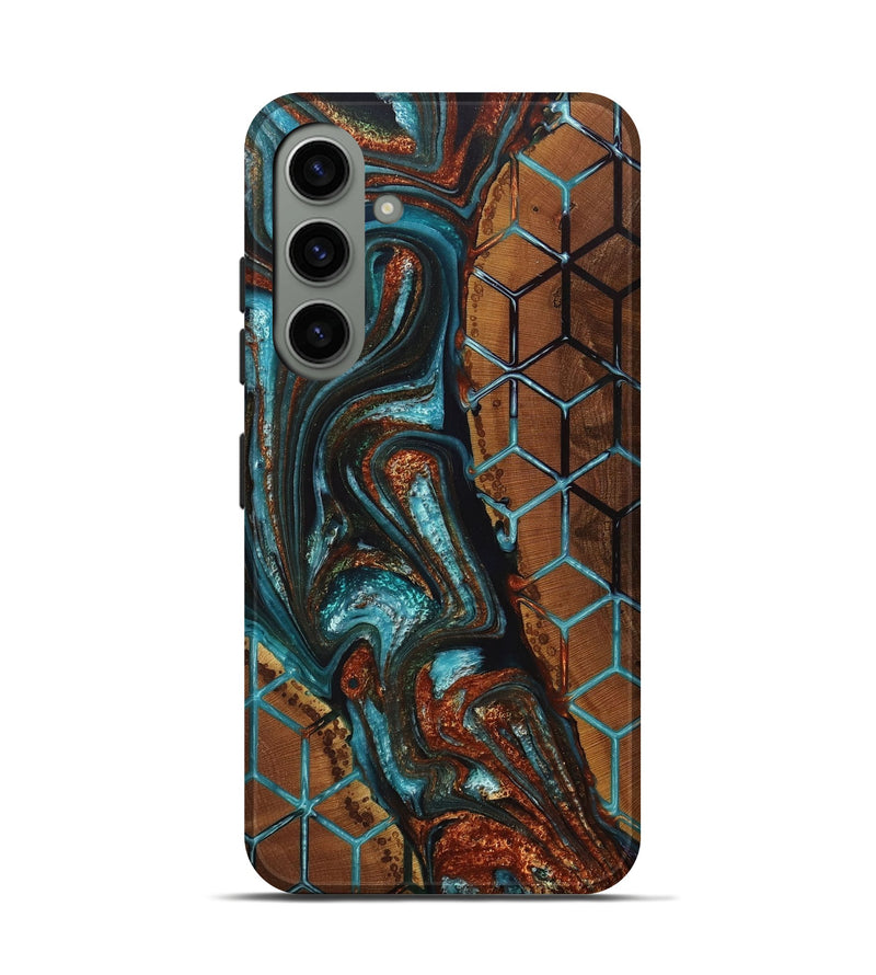 Galaxy S24 Wood+Resin Live Edge Phone Case - Lila (Pattern, 716091)