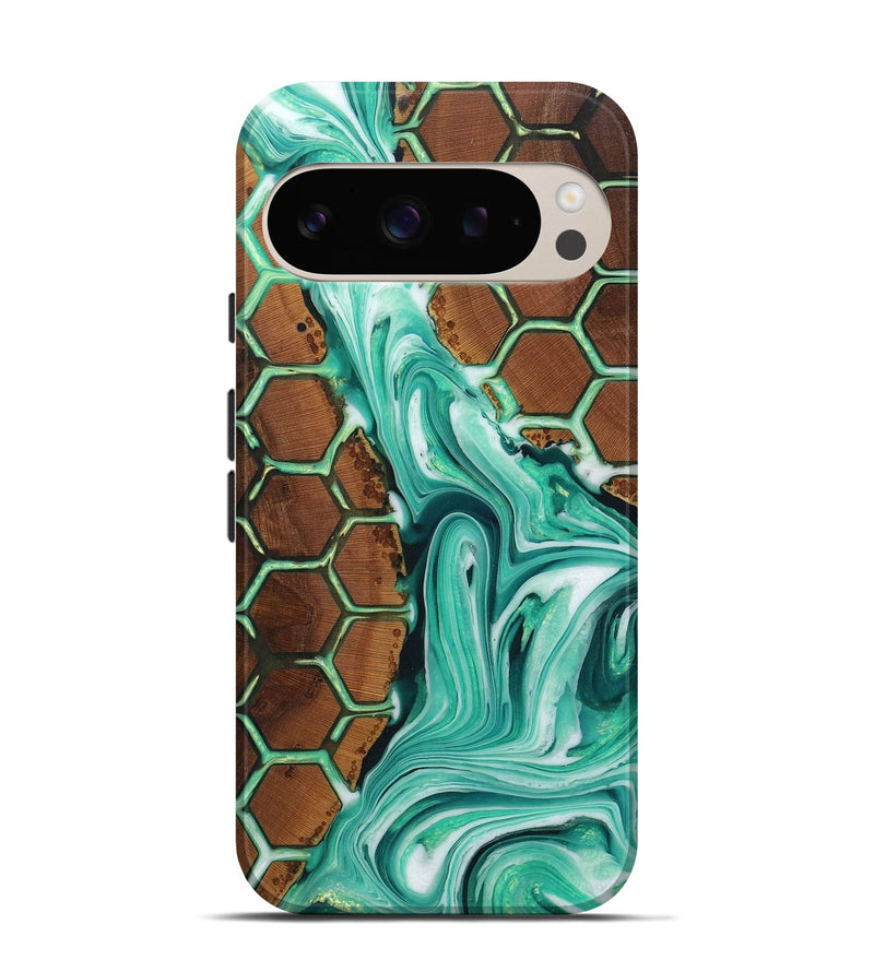 Pixel 9 Wood+Resin Live Edge Phone Case - Emil (Pattern, 716096)