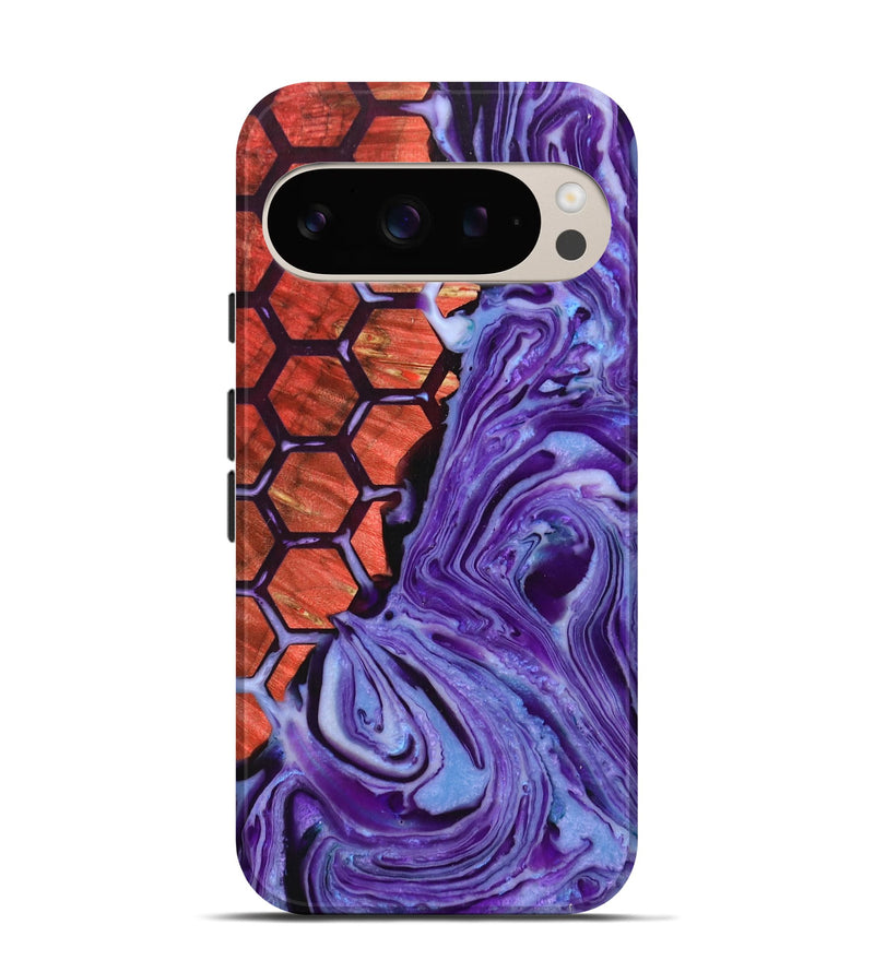 Pixel 9 Wood+Resin Live Edge Phone Case - Gina (Pattern, 716098)