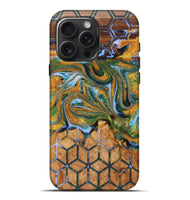 iPhone 16 Pro Max Wood+Resin Live Edge Phone Case - Nolan (Pattern, 716099)