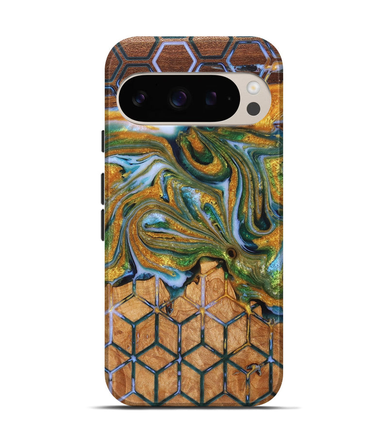 Pixel 9 Wood+Resin Live Edge Phone Case - Nolan (Pattern, 716099)