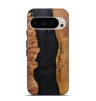 Pixel 9 Pro Wood+Resin Live Edge Phone Case - Miguel (Pure Black, 716109)