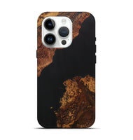 iPhone 15 Pro Wood+Resin Live Edge Phone Case - Dale (Pure Black, 716124)