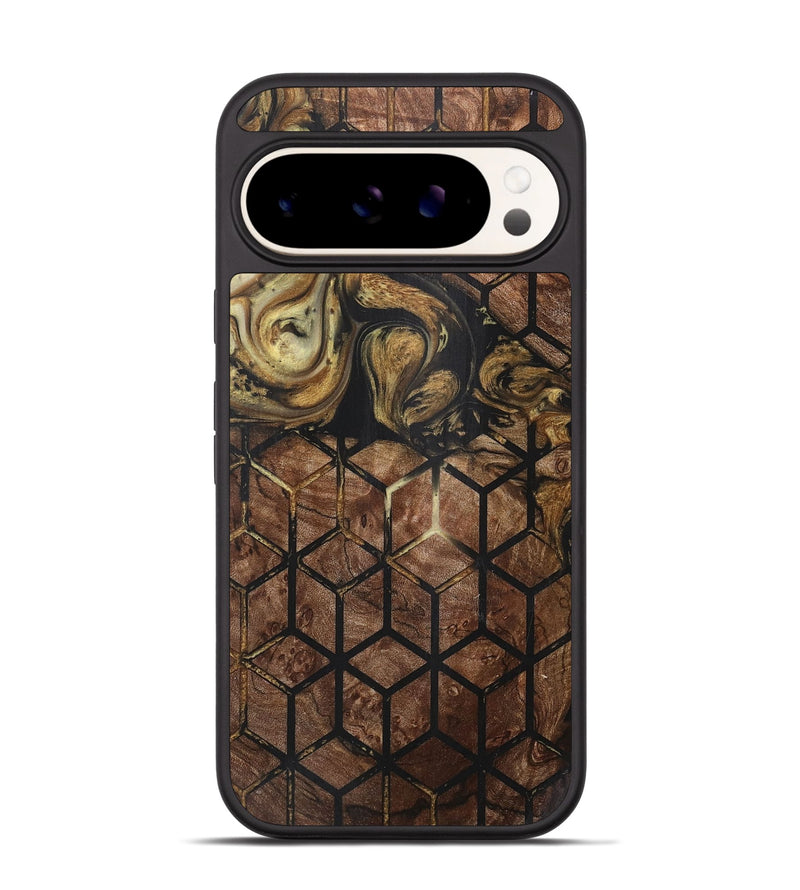 Pixel 9 Pro Wood+Resin Phone Case - Lyla (Pattern, 716155)